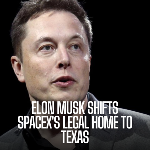 Elon Musk has announced that his rocket firm, SpaceX, will relocate its legal headquarters from Delaware to Texas.