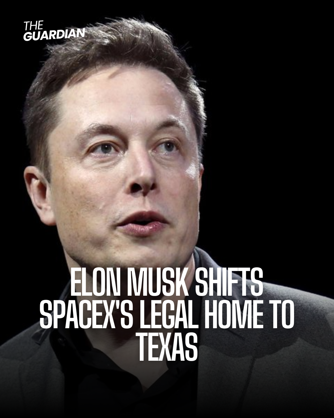 Elon Musk has announced that his rocket firm, SpaceX, will relocate its legal headquarters from Delaware to Texas.