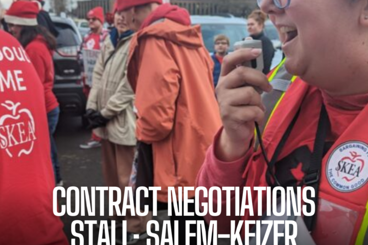 The Salem-Keizer Education Association, which represents nearly 2,300 instructors, declared an impasse in contract discussions.