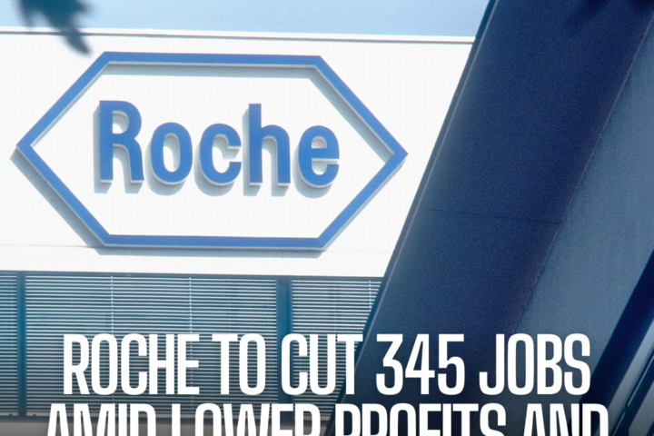 Roche plans to slash 345 jobs, accounting for around 6% of its product development staff.