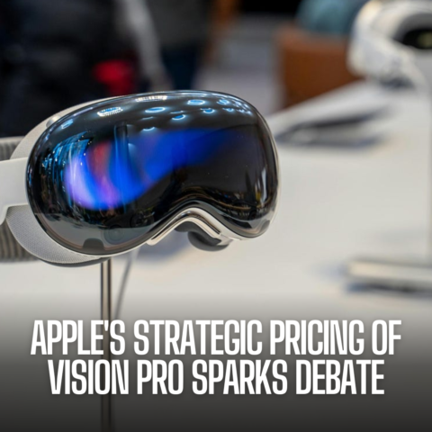 Apple's decision to price the Vision Pro at a premium $3,499 has sparked debate within the corporate world.