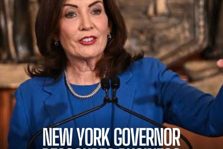Kathy Hochul says compliant businesspeople have 'nothing to worry about' after a query on the state's commercial environment.