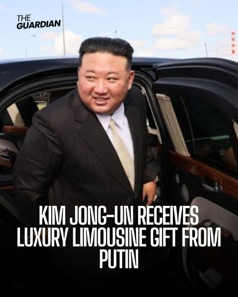 Kim Jong Un Receives Luxury Limousine T From Putin Usa Guardian