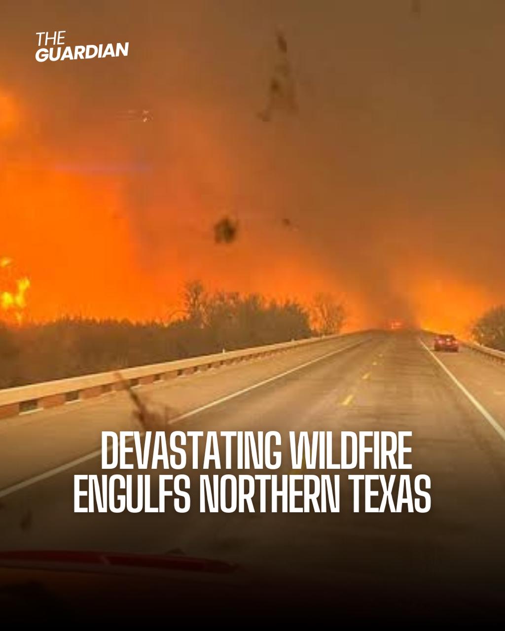 A rapidly spreading Texas wildfire has left one person dead, forced citizens to evacuate, cut off power to houses and businesses, and shortly paused operations at a nuclear weapons facility.