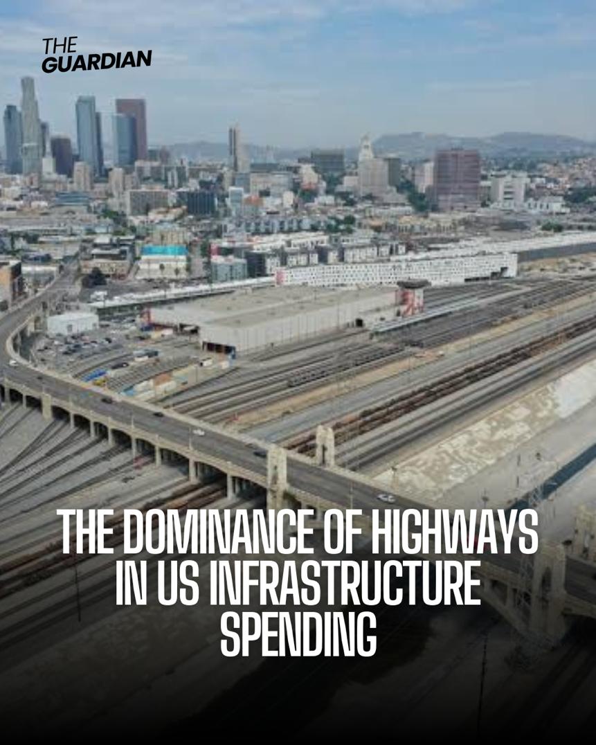 A new study finds cash from Biden’s $1.2tn infrastructure bill has overwhelmingly been spent on widening roads for automobiles.