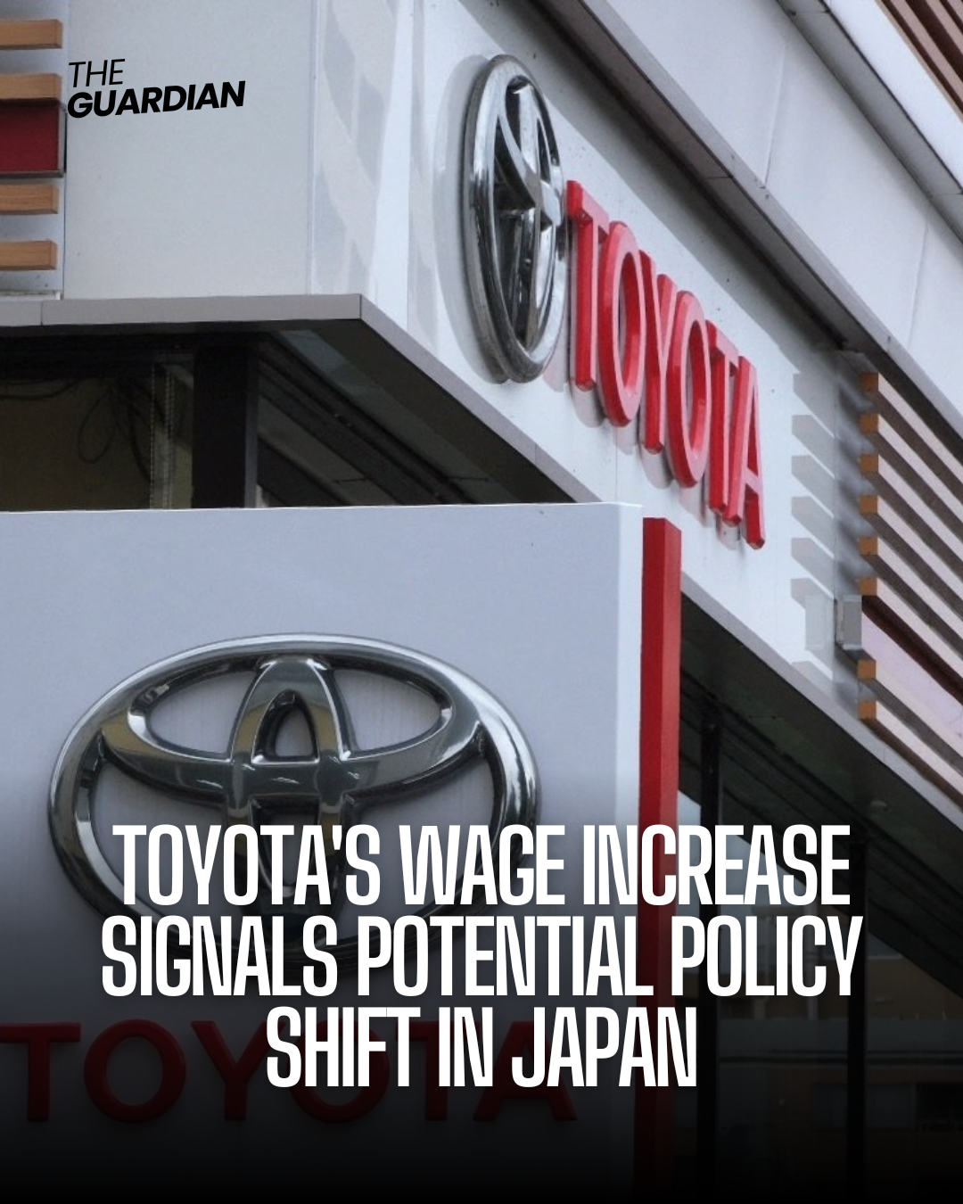Toyota Motor's decision to give its plant workers the biggest pay rise in 25 years marks a potential shift in Japan's economic environment.
