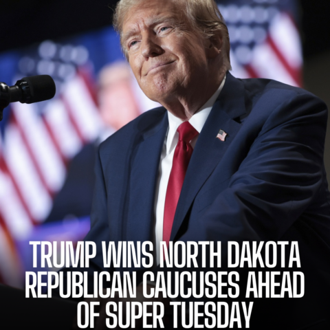 Donald Trump won the North Dakota Republican presidential caucuses, sustaining his momentum heading into Super Tuesday.