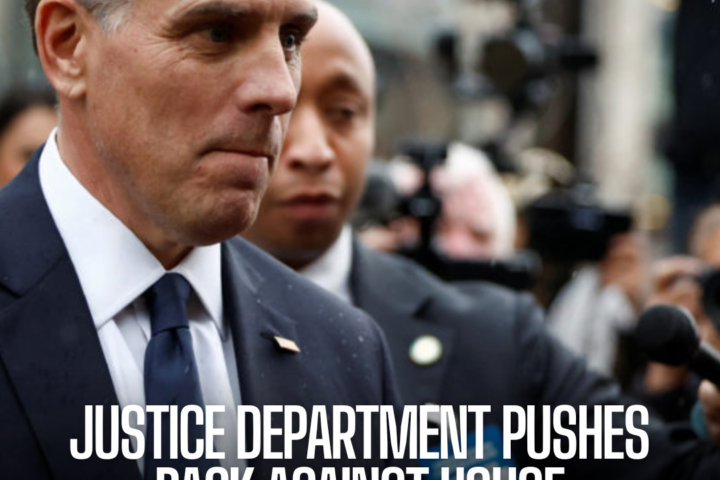 The Justice Department has discreetly replied to subpoenas filed by House Republicans on the criminal investigation against Hunter Biden.