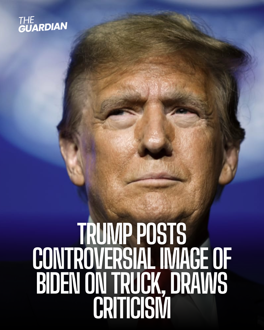 Biden's campaign communications chief says the picture could be construed as suggesting physical damage toward the president.