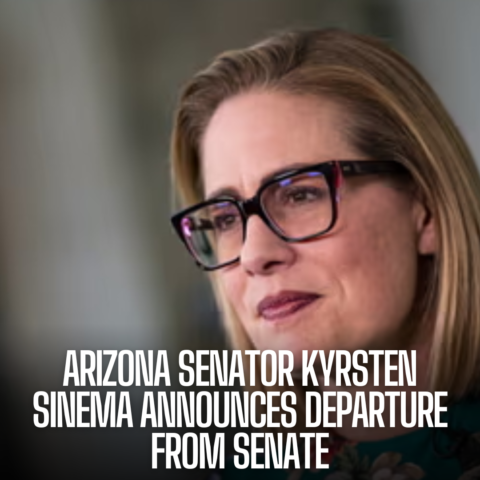 Arizona Senator Kyrsten Sinema announced that she would not seek reelection, leaving the Senate after one term.