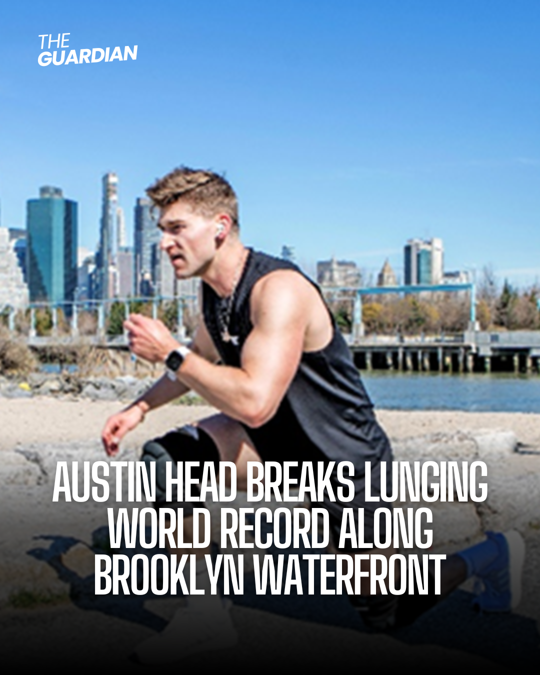 Austin Head achieved the Guinness World Record for the amount of lunges done in one hour on Monday.