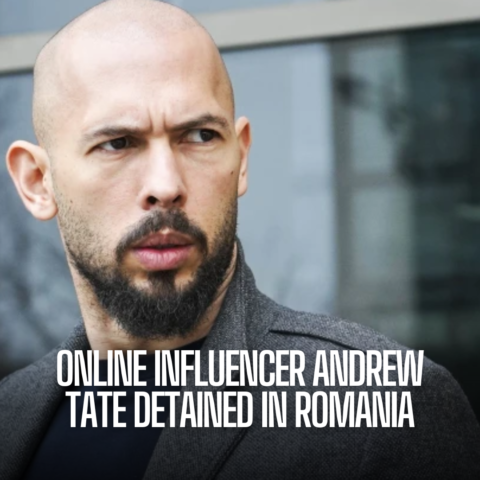 Andrew Tate, an online influencer, and his brother Tristan Tate were detained in Romania on Monday.