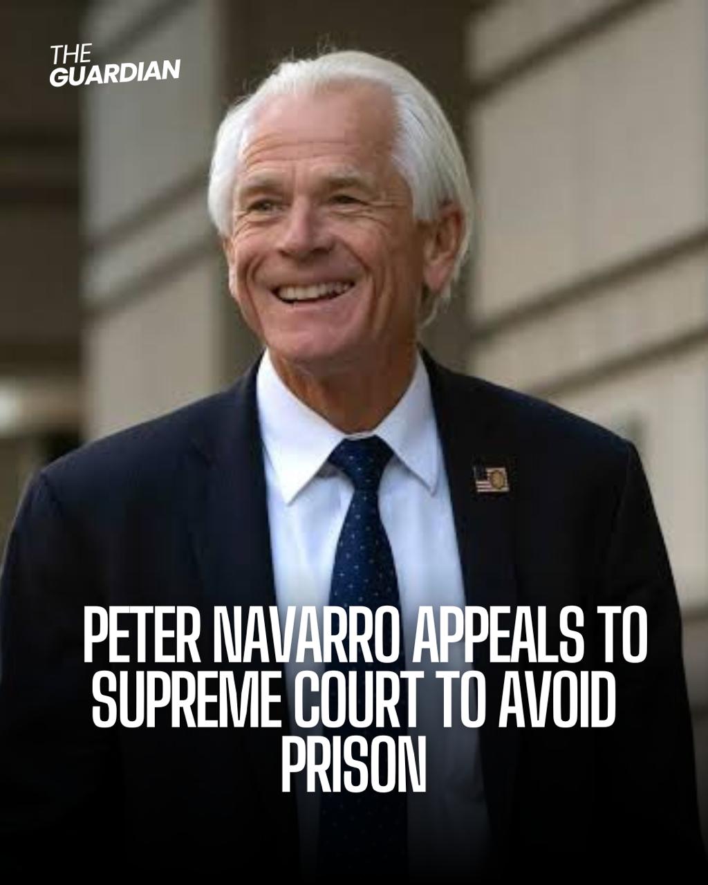 Peter Navarro demanded his conviction for contempt from Congress after he declined to unite with the January 6 House investigation.