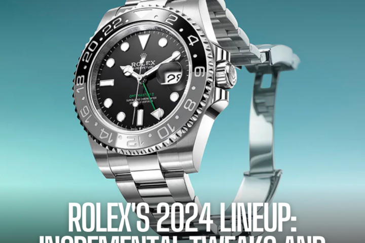 The word on Rolex's new openings last week at Watches and Wonders, the yearly Geneva watch fair, is that the brand has come back down to earth after last year's groovy Day Date Puzzle timepiece and the capricious Oyster Perpetual with a colored bubble dial.