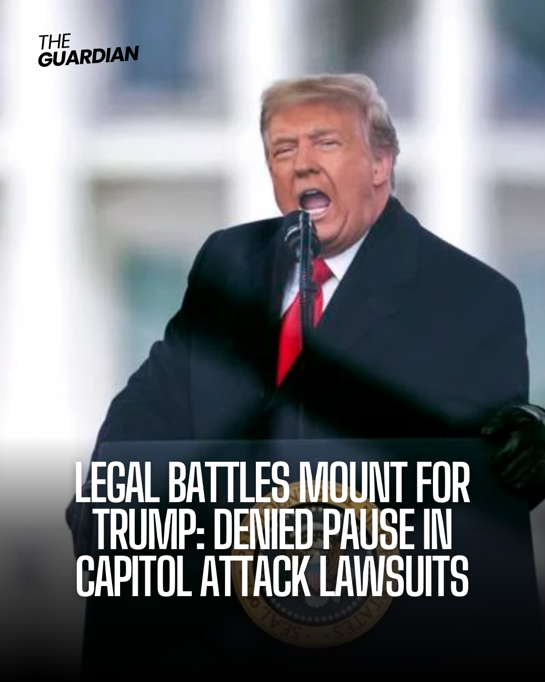 Donald Trump lost an attempt Thursday to prevent a series of lawsuits accusing him of encouraging the attack on the US Capitol.