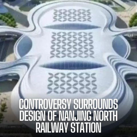 The introduction of the design for the planned Nanjing North Railway Station in China has caused criticism.