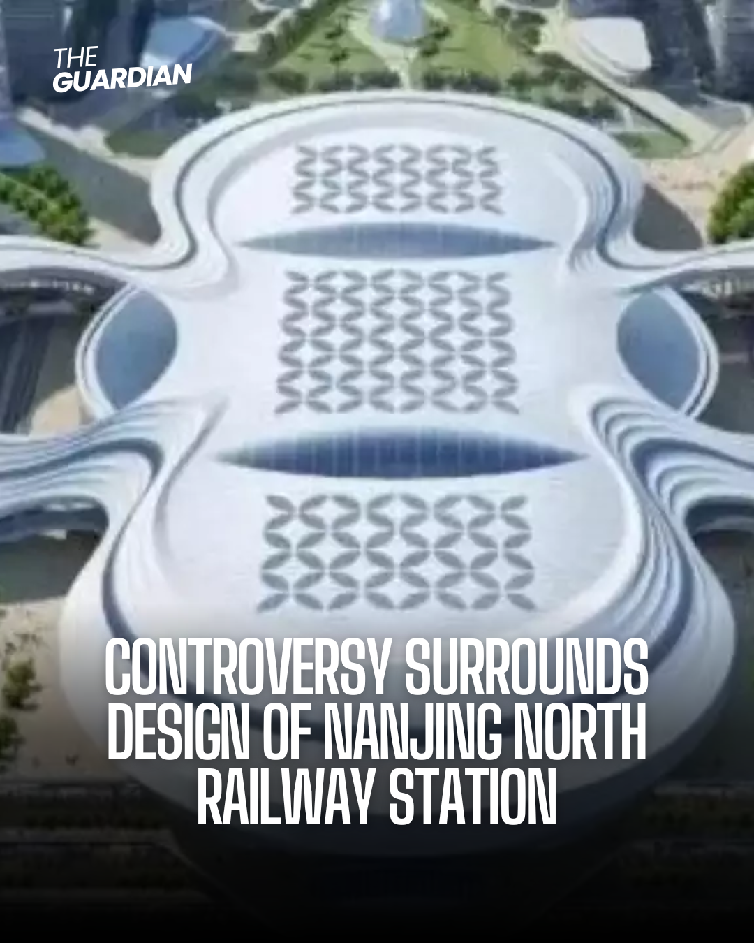 The introduction of the design for the planned Nanjing North Railway Station in China has caused criticism.