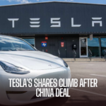 Tesla's shares have bounced after reports the company has cleared a crucial regulatory burden in China by collaborating with search giant Baidu.