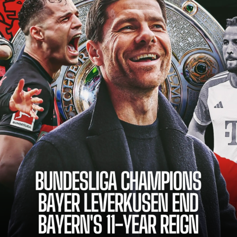 Xabi Alonso expresses "the feeling is incredible" after Bayer Leverkusen won their first Bundesliga title with five matches to spare thanks to a 5-0 win over Werder Bremen.