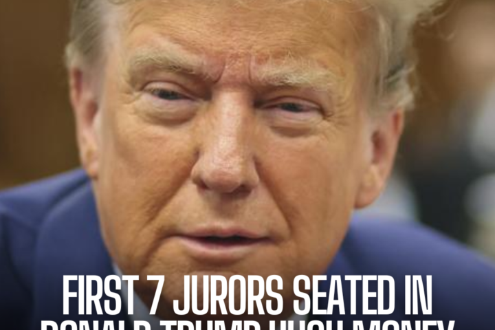 The first seven jurors in Donald Trump's hush money trial were seated Tuesday after lawyers interrogated the jury pool.