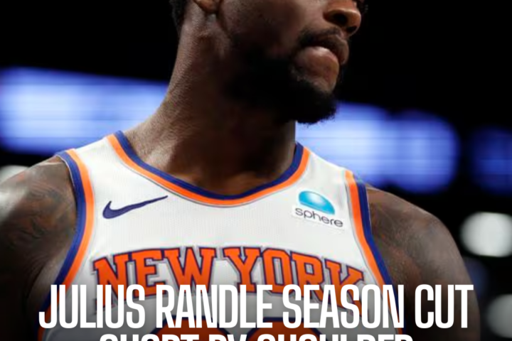 The season of New York Knicks player Julius Randle has ended as he prepares for right shoulder surgery.