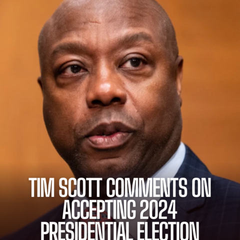 Senator Tim Scott of South Carolina was asked whether he would accept the results of the 2024 presidential election.