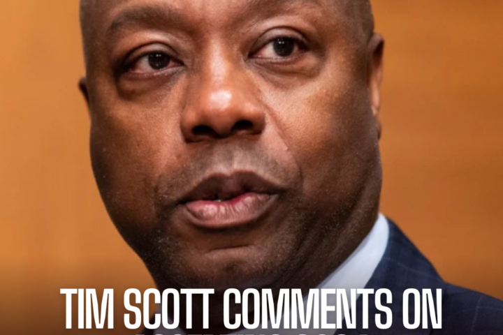 Senator Tim Scott of South Carolina was asked whether he would accept the results of the 2024 presidential election.