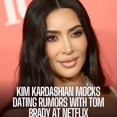 Kim Kardashian seemed astonished by retired quarterback Tom Brady's Netflix roast, where she addressed dating rumours.