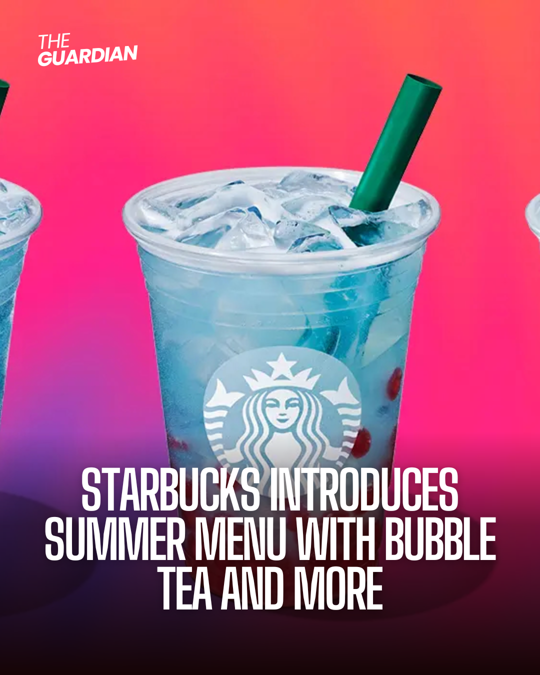 Starbucks has launched its summer menu, which includes a wonderful innovation: raspberry-flavored pearls reminiscent of bubble tea.