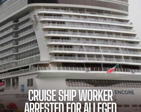 South African cruise ship worker was arrested in Alaska's capital city after being accused of a violent incident on the ship.