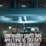 Apple is facing a backlash online over an advert in which objects, including musical instruments and books, are crushed into oblivion by a hydraulic press.