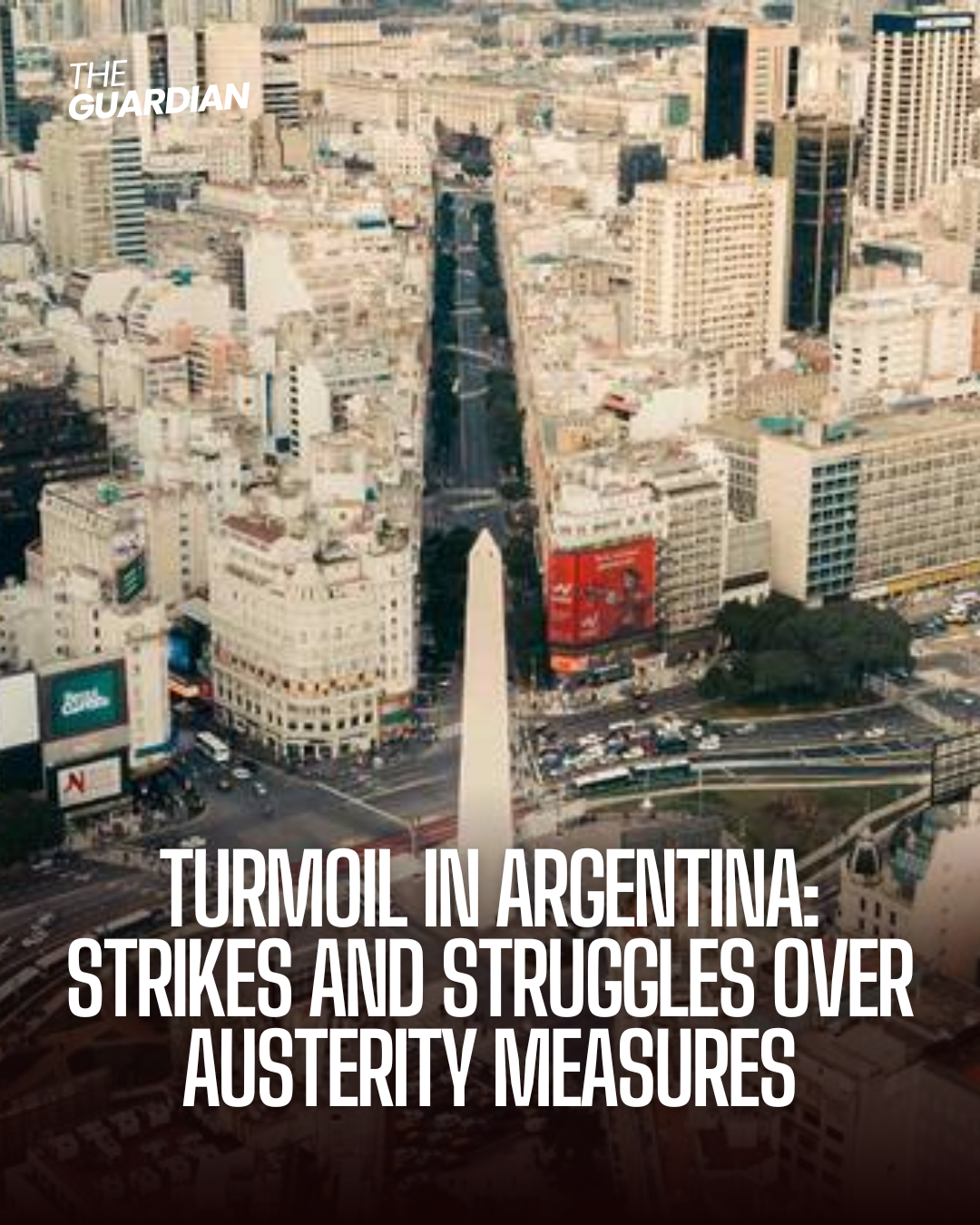 A general strike against public spending cuts has impacted most of Argentina, with academies, banks, and multiple stores remaining shut.